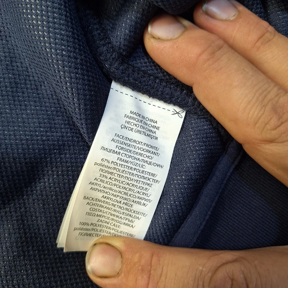 Polo Ralph Lauren Mens Navy Blue Sherpa Fleece Full Zip Hoodie 710827158003 M